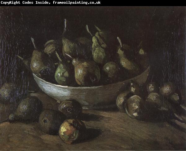 Vincent Van Gogh Still life with an Earthen Bowl and Pears (nn04)